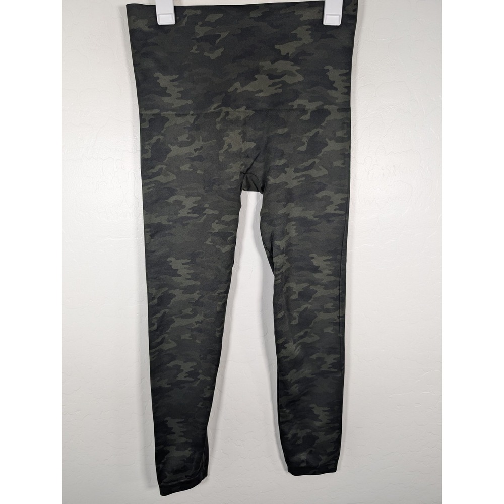 Spanx Leggings Womens 1X Camo Seamless High Rise Tummy Control Stretch Pants‎